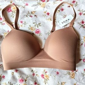 Soma Enbliss Wireless Bra, sun kissed size 32C